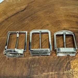 CANALI, Ermenegildo Zegna Silver Belt Buckle Trio